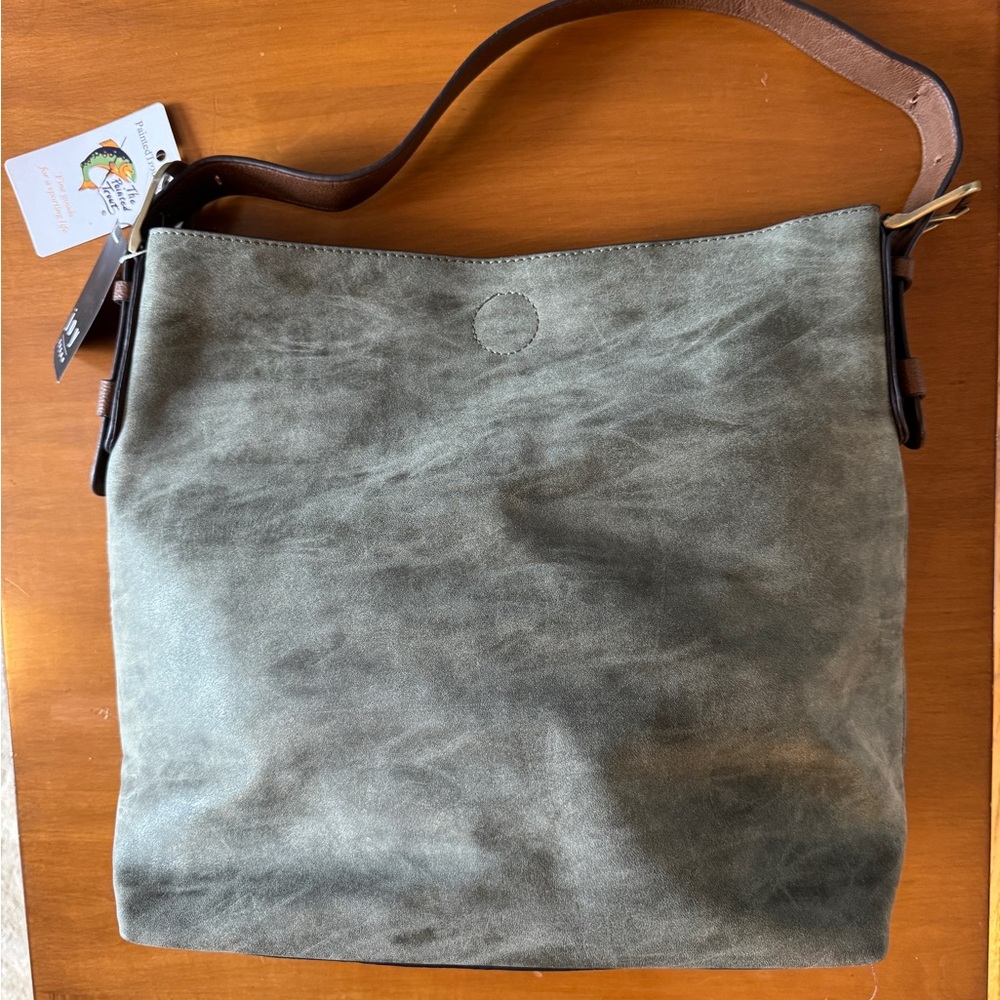 Joy Susan Vegan Leather Tote including Inner Organizer Pouch with 3 Pockets.